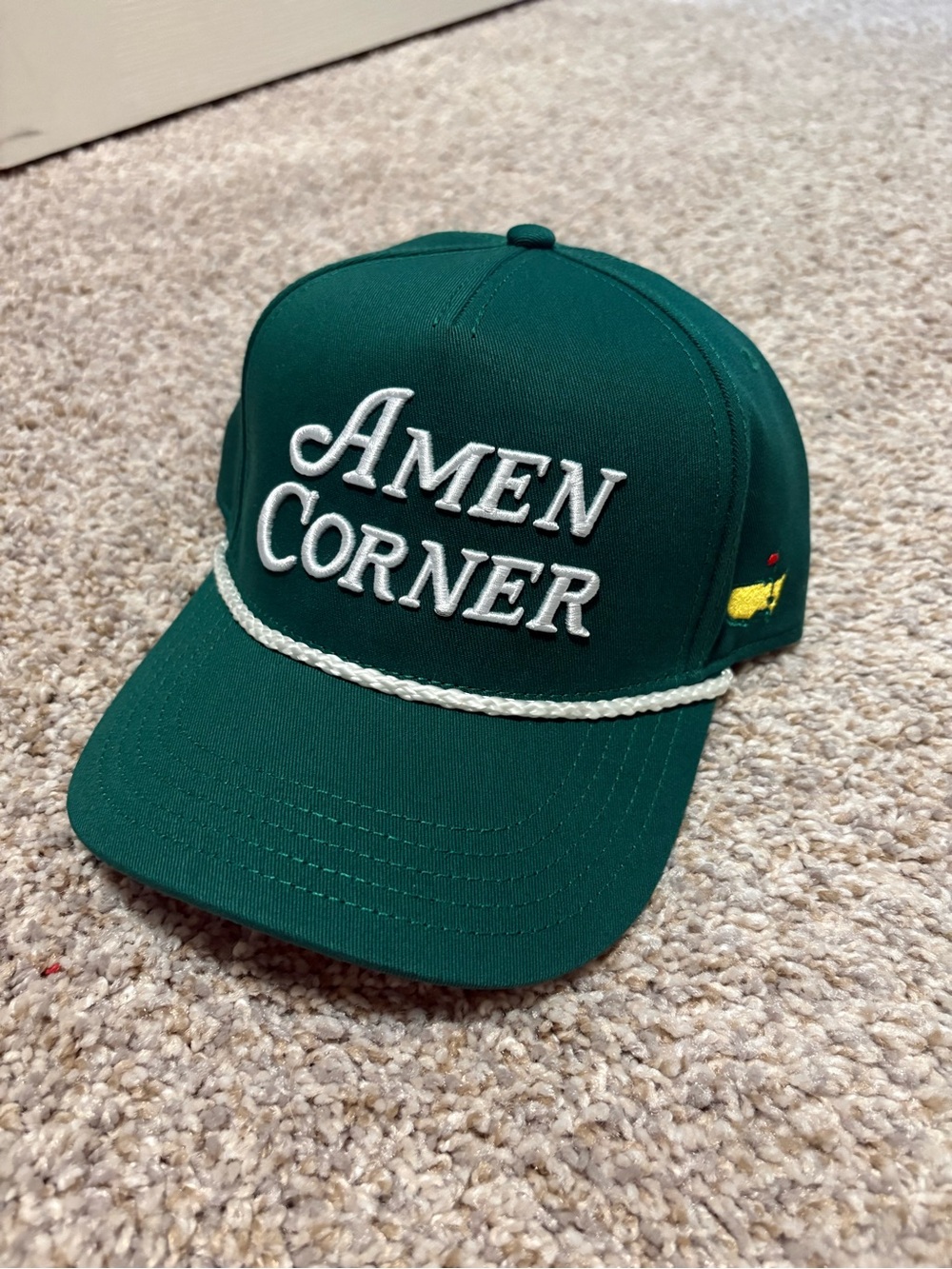 Masters Dark Green Amen Corner Rope-Trim Hat